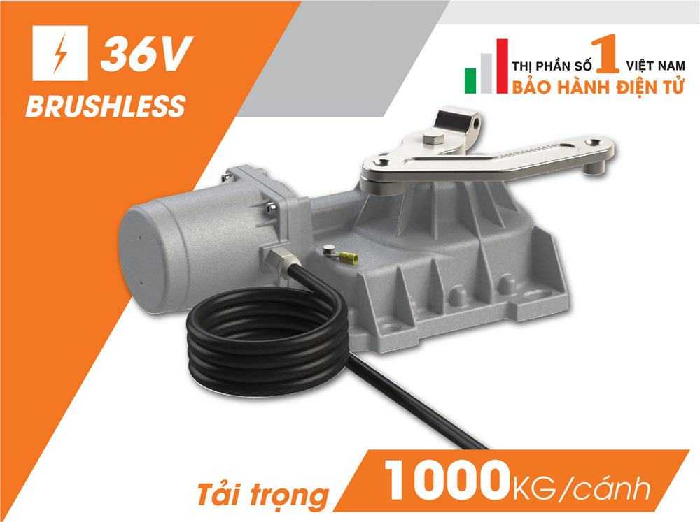 Mô tơ âm sàn không chổi than Roger BR21-362 Italia